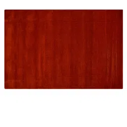 PRESTO Orange & Maroon Solid Wool Hand Tufted Anti-Skid Carpet image 2
