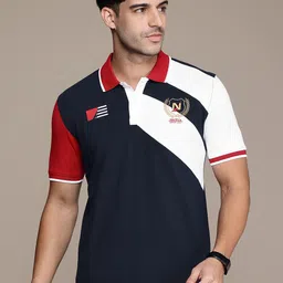 Nautica Colourblocked Polo Collar T-shirt image 2