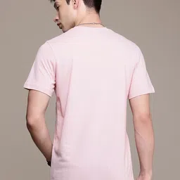 WROGN Textured Self Designed T-shirt image 5