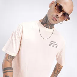 glitchez City Cool Minimal Print Relaxed Fit T-shirt-image-16