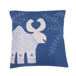 Okhai Synchrony Hand Embroidered Applique Cushion Cover - Set of 1-picture-19