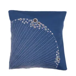 Okhai Clamshell Hand Embroidered Cushion Cover - Set of 1-picture-18