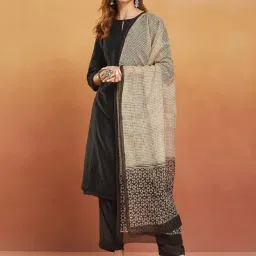 Fabindia Beige Printed Dupatta image 1
