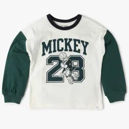 GAP Boys Green Cotton Character Based T-Shirt image 1