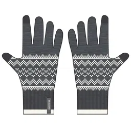 Quechua by Decathlon Kids Mesh Gloves HIKE100 Grey & White (Size - 8 to 10 Years) image 1