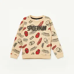 Fame Forever By Lifestyle Beige Cotton Regular Fit Printed Sweatshirt-picture-45