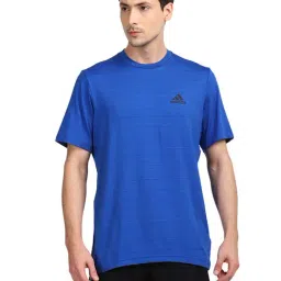 Adidas M HT EL Blue Striped T-Shirt-image-49