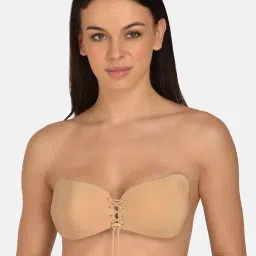 Mod & Shy Beige Non Wired Padded Plunge Bra-picture-27