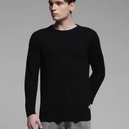 Jack & Jones BlackSlim Fit Texture Pullover image 1