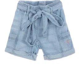 U.S. Polo Assn. Kids Light Blue Solid Shorts-image-24