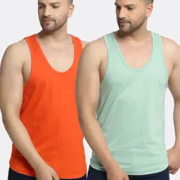 Friskers Multi Cotton Slim Fit Vest - Pack of 2-picture-21