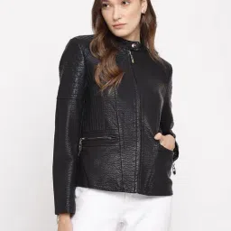 Latin Quarters Black Faux Leather Jacket-image-31