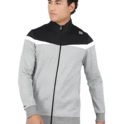 Rock.it Grey Regular Fit Colour Block Sweatshirt-picture-24