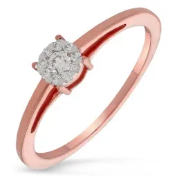 Malabar Gold and Diamonds 18k IGI Certified Diamond Rose Gold Ring for Women-picture-27