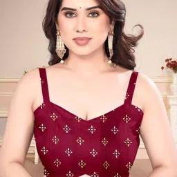 BilloRani Ethnic Motifs Zari Bandhani Saree image 4