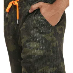 Van Heusen Olive GreenRegular Fit Camouflage Shorts image 4