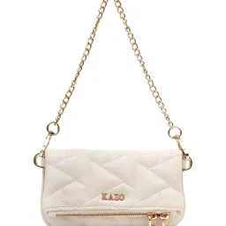 Kazo Off White Small Geometric Handbag image 1