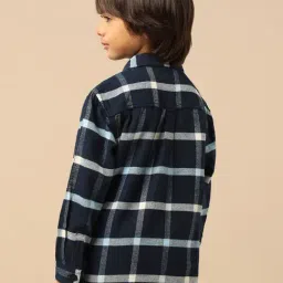 U.S. Polo Assn. Boys Blue Cotton Checks Shirt image 2