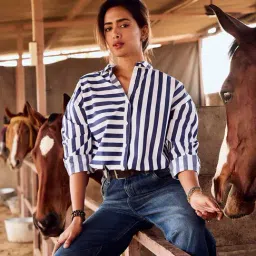 U.S. Polo Assn. Blue & White Striped Shirt-picture-15