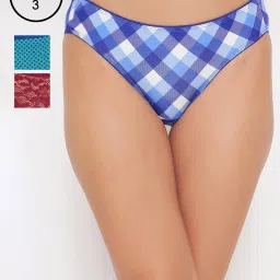 Clovia Multicolor Regular fit Geometric Panties image 1