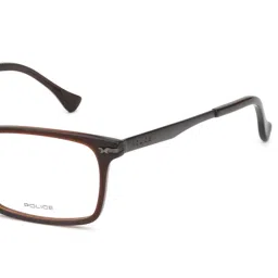 Police VPL054K53958FR Brown Full Rim Square Frame image 4