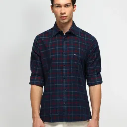 Arrow Sport Blue Cotton Regular Fit Checks Shirt image 1