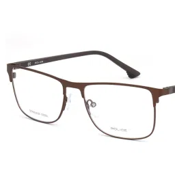 Police VPL396K53K03FR Brown Full Rim Square Frame image 2