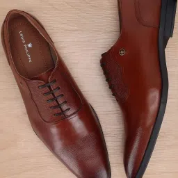 Louis Philippe Men's Brown Oxford Shoes image 1