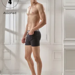 LUX Venus Assorted Cotton Pocket Trunks - Pack of 4 image 1