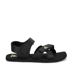 Adidas Men's Hengat Carbon Black Floater Sandals image 1