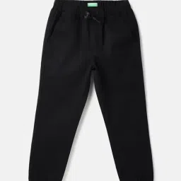 United Colors of Benetton Boys Black Pure Cotton Joggers-picture-23