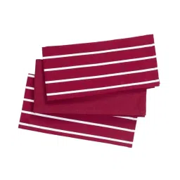 Maspar Red 100% Cotton 225 GSM Kitchen Towel - Set of 3 image 1
