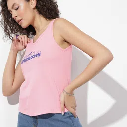 The Roadster Life Co. Typography Printed Sleeveless T-shirt image 4