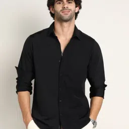 Campus Sutra Black Regular Fit Shirt-image-40