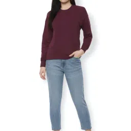 Van Heusen Maroon Regular Fit Sweatshirt image 4