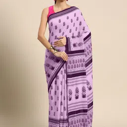 BUTA BUTI Floral Printed Pure Cotton Saree-picture-33