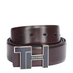 United Colors of Benetton Bensted Brown & Navy Leather Solid Reversible Belt-picture-27