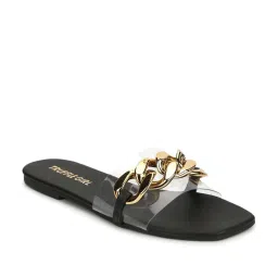 Truffle Girl by Truffle Collection Women's Black Casual Sandals image 1