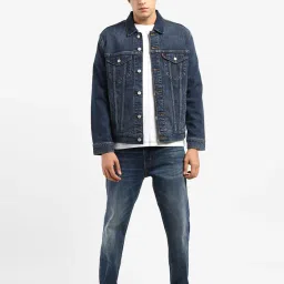 Levi's Mid Indigo Regular Fit Denim Jacket image 5