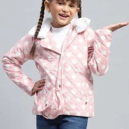 Monte Carlo Girls Pink & White Printed Full Sleeves Jacket-picture-45
