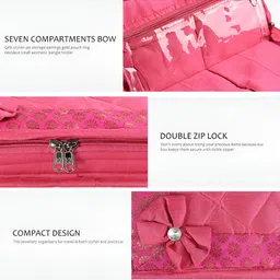 Myntra Elegant Homes Maroon Set of 2 Regular Jewellery Organiser Organisers image 3