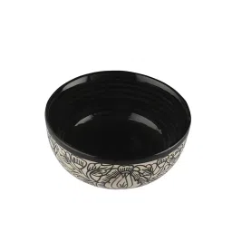 VarEesha Kalamkari Off White Ceramic Soup Bowls (250 ml) - Set of 4 image 4