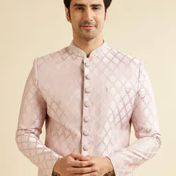 Manyavar Men Printed Calf Length Sherwani image 5