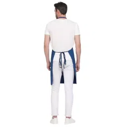 Uniformer Apron Blue Unisex Stylish Design Polycotton 2 Pockets for Chefs, Bakers & Home Cooks Use image 4