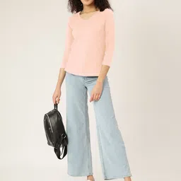 BRINNS Women V-Neck Drop-Shoulder Sleeves Pockets T-shirt image 5