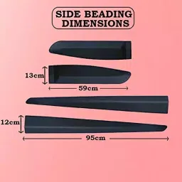 Auto Pearl Side Door Car Beading Compatible For Hyundai Grand I10 (Set of 4) image 3