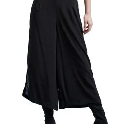 Label Ritu Kumar Black Embroidered Culottes-picture-39