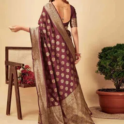 SHRIMAY Woven Design Zari Banarasi Saree image 3