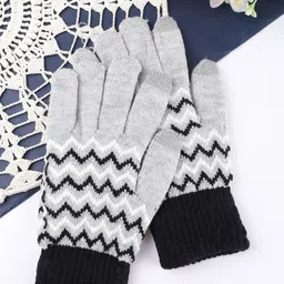 ELLIS Unisex Patterned Acrylic Touchscreen Gloves-picture-18