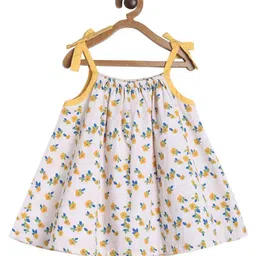 MINI KLUB Cotton Sleeveless Floral Printed Top - Multi Colour-picture-23